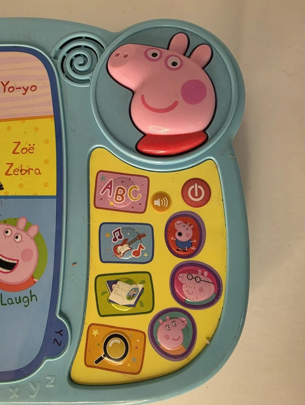 VTech Peppa Pig Learn & Discover Book Interactive Educational Light Up WORKS!